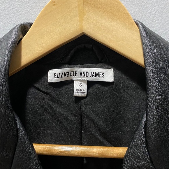 NWOT Elizabeth and James Faux Leather Moto Jacket - Picture 7 of 8